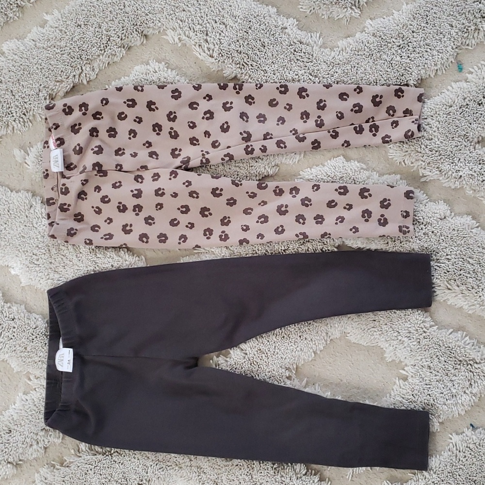 Zara bundle kids pants leggings, size 3-4